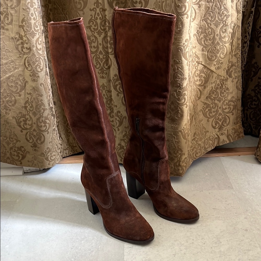 Frye Suede Knee-High Boots